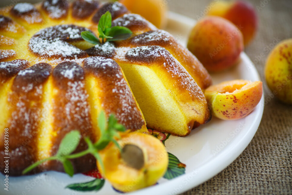 Gâteau de semoule aux abricots