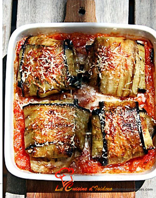 Pannequets d'aubergine et agneau