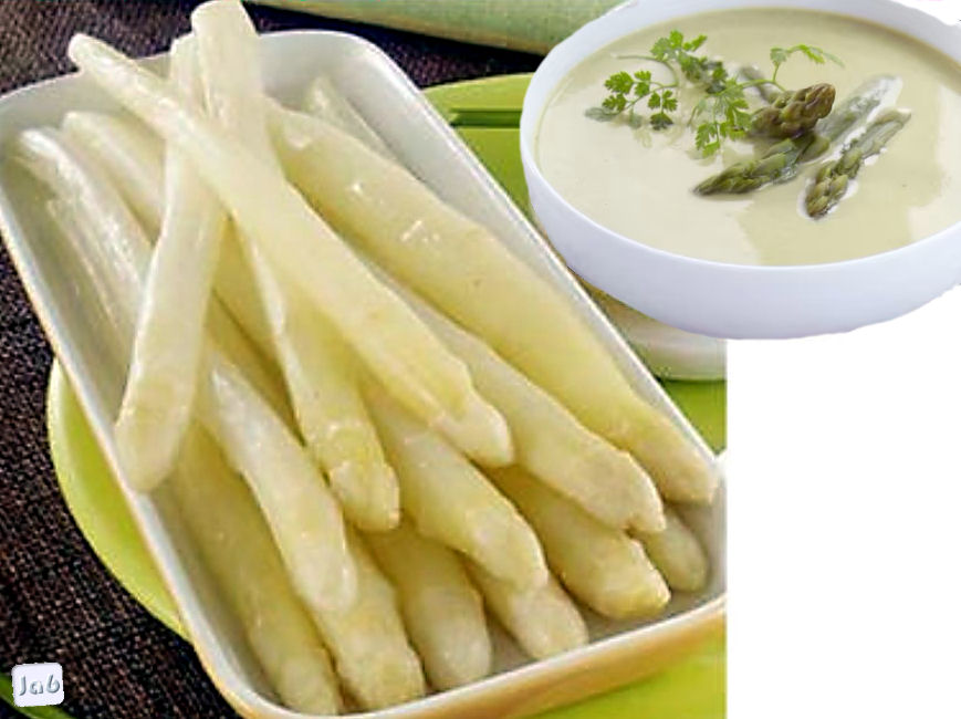 Asperges à la crème d'asperges