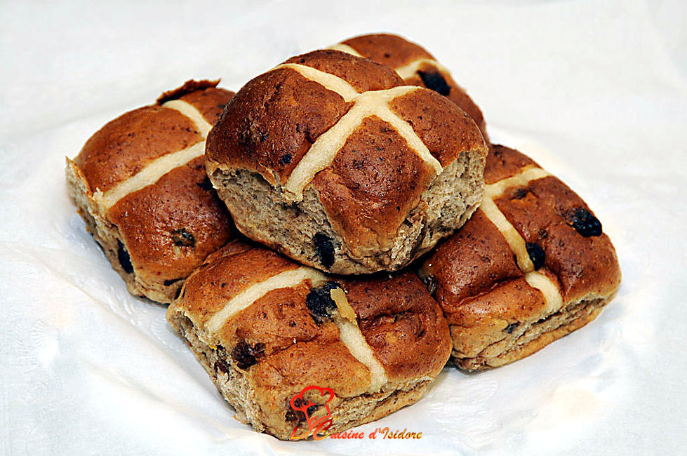 Briochettes croisées (hot cross buns)