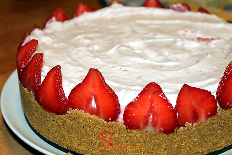 Tarte à la mousse de fraise