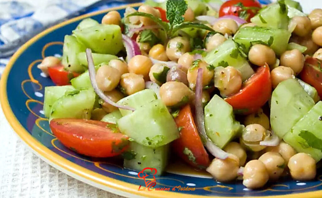 Salade de pois chiches au poulet