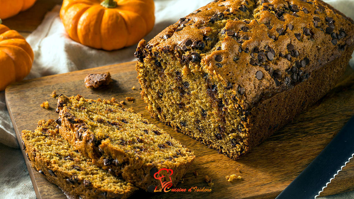 Cake à la citrouille et aux pépites de chocolat